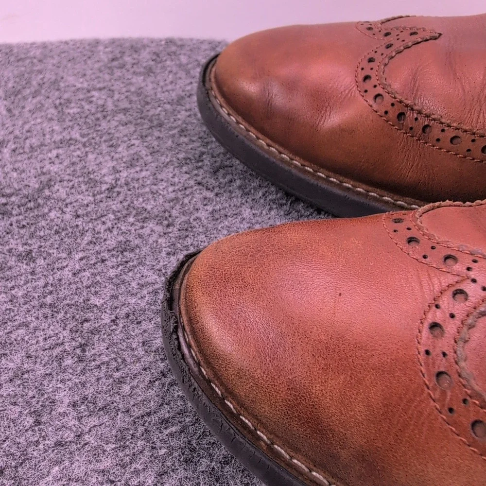 Cole Haan Grand OS Wingtip Oxford Mens 11M British Tan Leather Brogue C26385